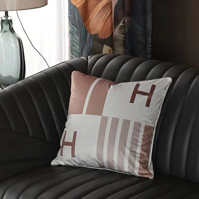 Tampa dourada do descanso do fundamento de veludo das combinações de cor 45*45cm da tampa do coxim do escritório da sala