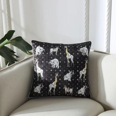 Tampa dourada do descanso do fundamento de veludo das combinações de cor 45*45cm da tampa do coxim do escritório da sala