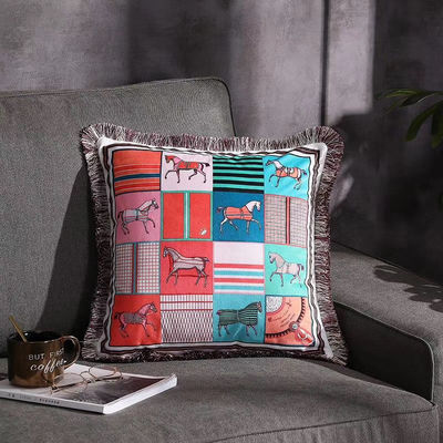 tampa pintado à mão decorativa Sofa Geometric do coxim dos descansos 45*45cm do carro 500g