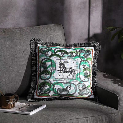 tampa pintado à mão decorativa Sofa Geometric do coxim dos descansos 45*45cm do carro 500g