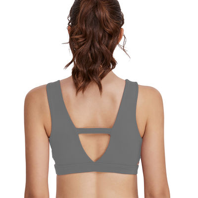 Roupa interior de secagem rápido dos esportes das mulheres do sutiã da parte traseira da beleza da absorção da umidade