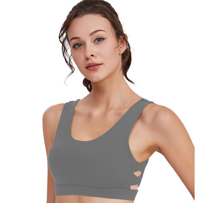 Roupa interior de secagem rápido dos esportes das mulheres do sutiã da parte traseira da beleza da absorção da umidade