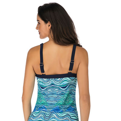 Roupa de banho alto da elasticidade dos maiôs de secagem rápidos das férias