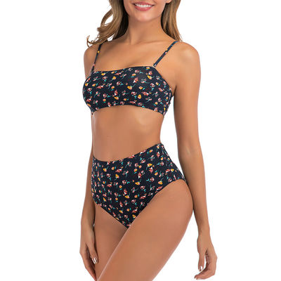 Biquini amigável Swimmwear sem costas sustentável respirável do roupa de banho do poliéster do triângulo de Eco