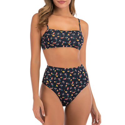 Biquini amigável Swimmwear sem costas sustentável respirável do roupa de banho do poliéster do triângulo de Eco