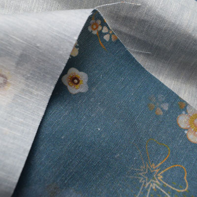 Tela de rayon viscoso impressa Challis floral sustentável de 100%