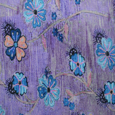 Ramie Digital da viscose 45% de 55% que imprime o tecido de algodão do vestido