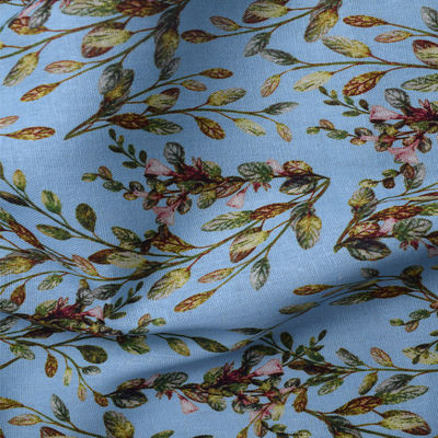 Teça o vestido floral puro de cópia de bloco do Ramie dos tecidos de algodão macios do poliéster