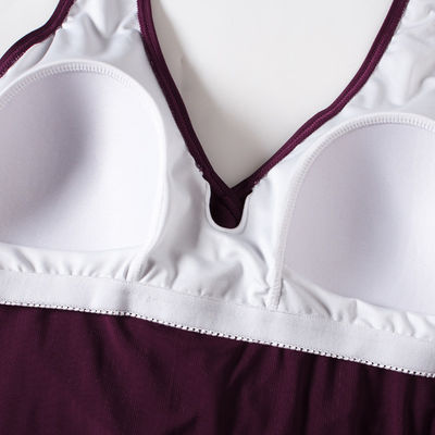 Do biquini ocasional do roupa de banho do poliéster da praia do verão maiôs sem costas