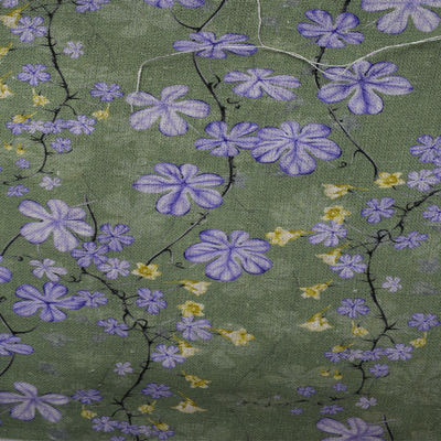 Algodão da cópia de Borgonha do verão de Digitas para a senhora Dress Linen Print
