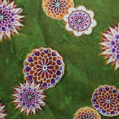 Ramie floral impresso Digitas respirável feito malha da tela do à prova de água do gelado