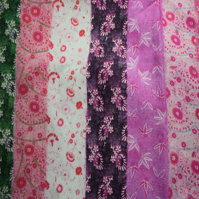 A planície macia tece o vestido puro impresso tela da camisa do Ramie do Chinoiserie de Waverly