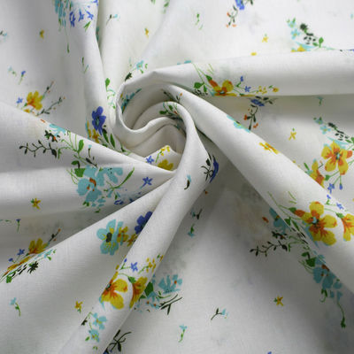 O algodão de Digitas da flor imprimiu o Spandex para esticar a tela chiffon 54*58