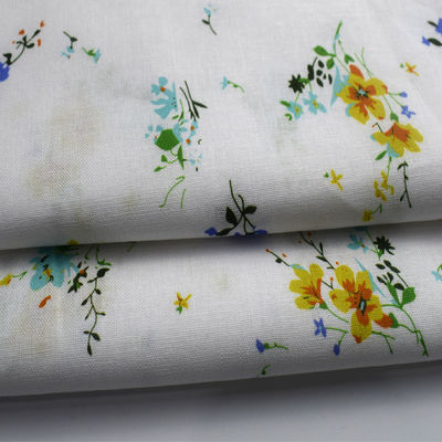 O algodão de Digitas da flor imprimiu o Spandex para esticar a tela chiffon 54*58