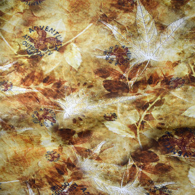 Tela de rayon feita sob encomenda de linho do cânhamo de Digitas da tela floral da impressão do poliéster