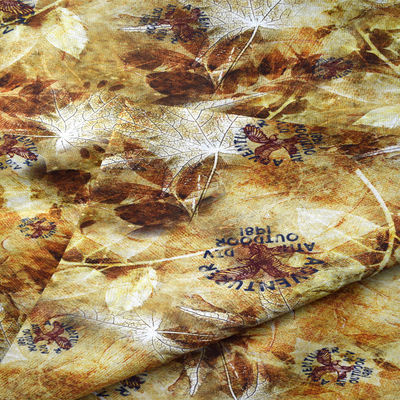 Tela de rayon feita sob encomenda de linho do cânhamo de Digitas da tela floral da impressão do poliéster