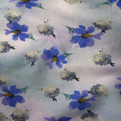 Tela de imitação de Dull Satin Spun Polyester Knitted do algodão 190GSM