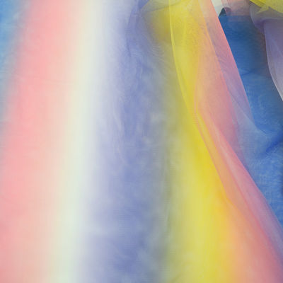 Tela de seda de nylon macia do tule da malha 100% do vestido de casamento da decoração para a saia do tutu das crianças