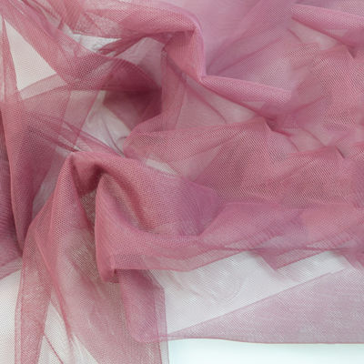tela macia 90% 10% de nylon do vestido de casamento do laço do tule de 160cm metálico