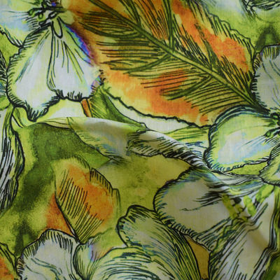 Da cópia macia da mistura da viscose da tela 70% do tule de Tencel sarja tingida contínua tecida