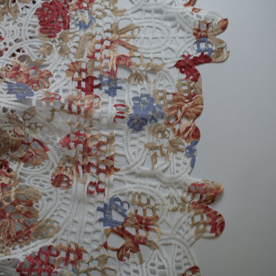 Os tecidos de algodão do poliéster de matéria têxtil bordaram imprimir o jacquard do vestido do vestuário