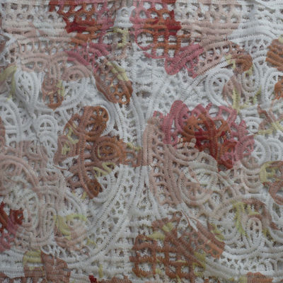 Os tecidos de algodão do poliéster de matéria têxtil bordaram imprimir o jacquard do vestido do vestuário