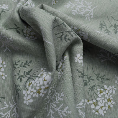 Planície impressa tecida cópia do vestido floral de 100 Digitas dos tecidos de algodão do poliéster