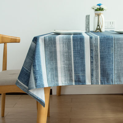 Linho 100% luxuoso retangular de pano de tabela Grey Stone Washed Linen Sheets natural