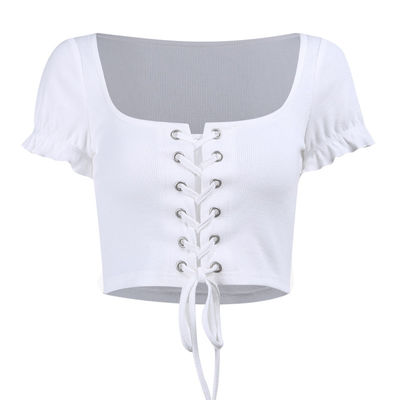 Umbigo magro multi - grãos do colar da cor U com as mulheres da blusa do casaco de lã