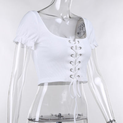 Umbigo magro multi - grãos do colar da cor U com as mulheres da blusa do casaco de lã