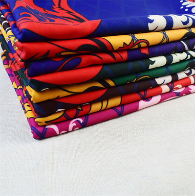 Tela do poliéster do preto do ODM para a decoração da roupa DIY