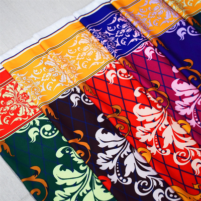 Tela do poliéster do preto do ODM para a decoração da roupa DIY