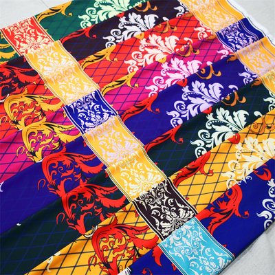 Tela do poliéster do preto do ODM para a decoração da roupa DIY