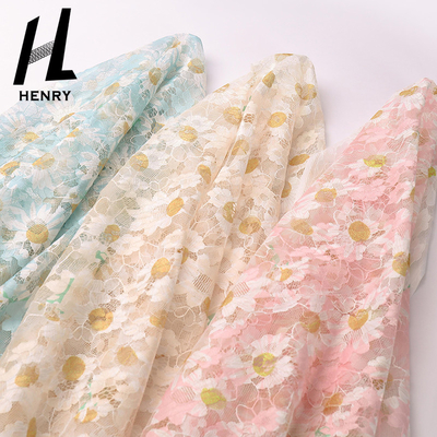 Teste padrão do ODM impresso para atar a malha Mesh Fabric For Women Clothing