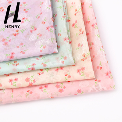 Gaze de seda floral de pouco peso de Mesh Soft Tulle Fabric Digital