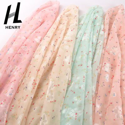 Roupa 100% de Mesh Lace Fabric Polychrome For do poliéster